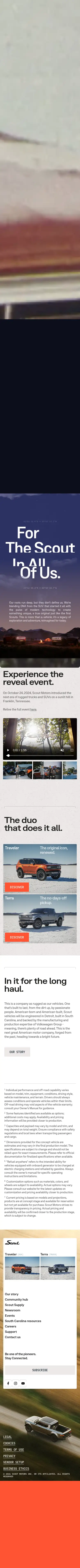 Captura completa de scoutmotors.com en móvil, parte 2 de 2